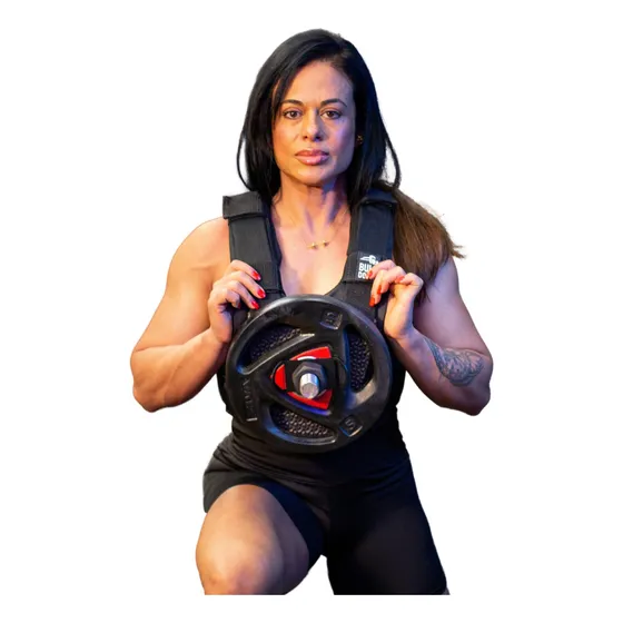 Colete De Peso Musculação Ajustável Com Anilhas Até 100 Kgs