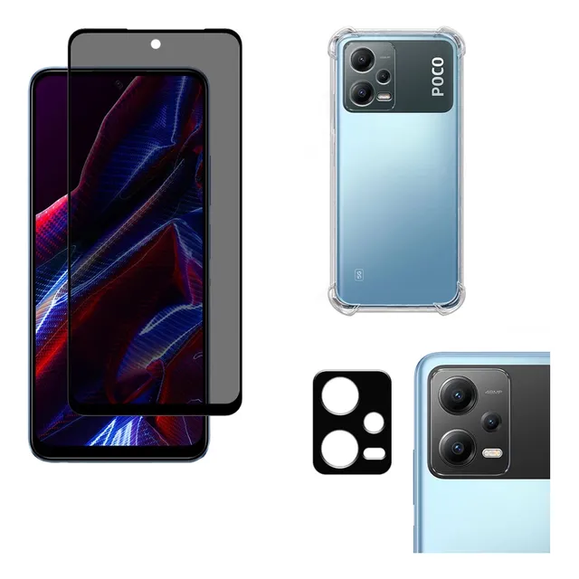 Kit Para Poco X5 5g | Privativa - Capa - Câmera 3d