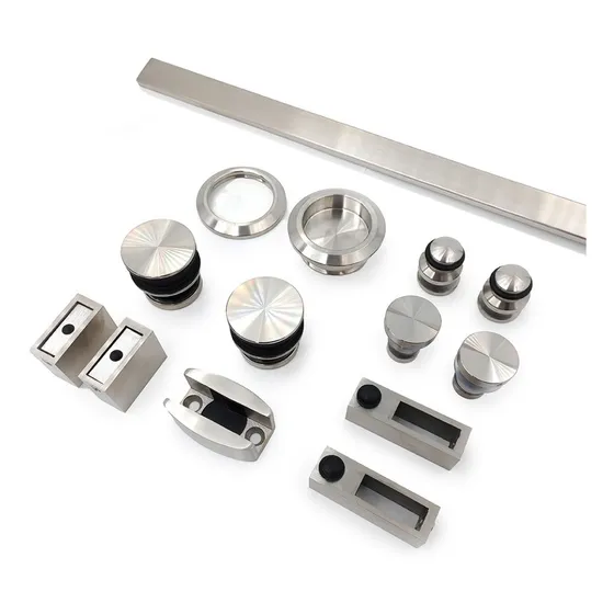 Sistema Corredizo Para Puerta Colgante De Vidrio Cuadrado