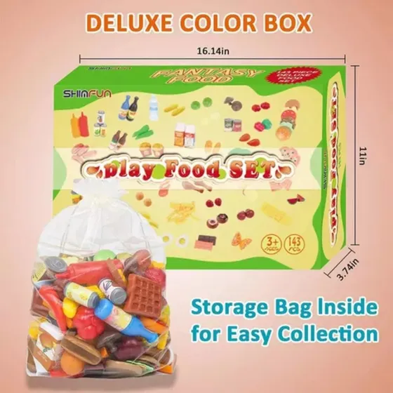 Set De 100 Alimentos De Juguete Diseñado Para Niños (gp)
