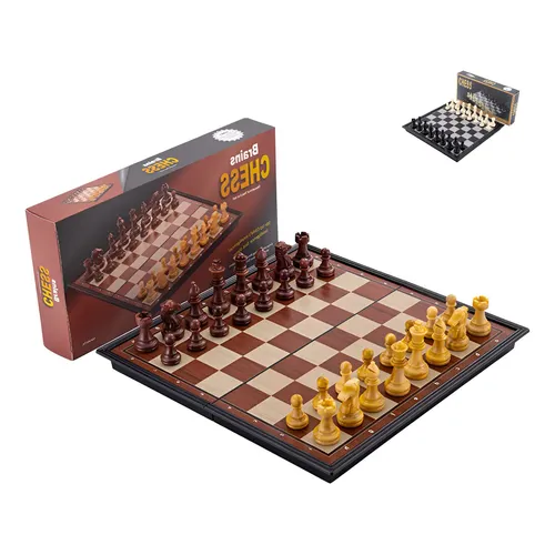 Zoutpy Juego De Ajedrez De Madera Plegable 3 En 1 (ajedrez, Damas Y Backgammon) De 39x39 Cm – Portátil Y Sin Imanes