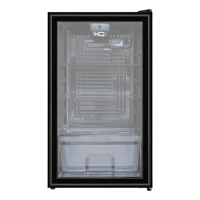 Frigobar Expositor Ical Hq Vidro Duplo 95l Preto 127v 