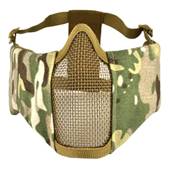 Máscara Tática Abahub Para Paintball Malha Ajustável