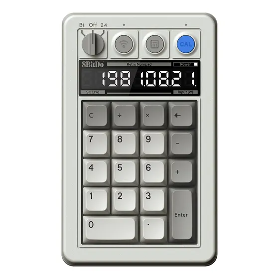 Numérico De 8 Bits, 18 Teclas, Retromecánico, Bluetooth, 2,4