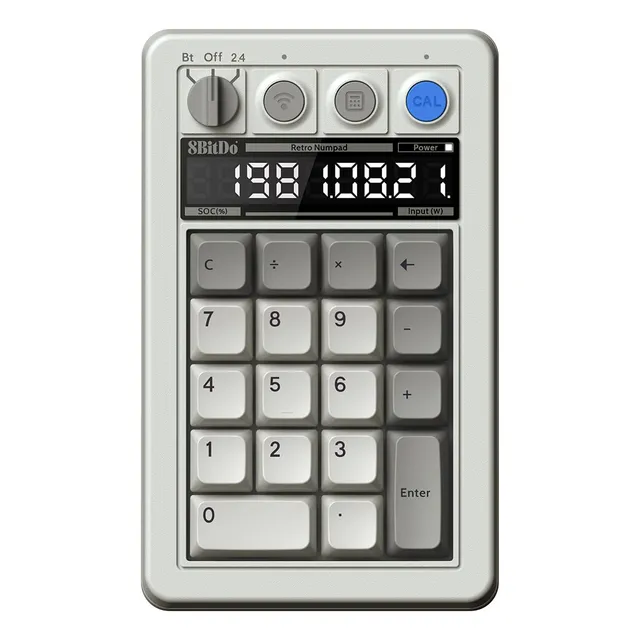 Numérico De 8 Bits, 18 Teclas, Retromecánico, Bluetooth, 2,4