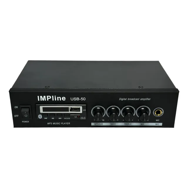 Amplificador Sonido Ambiental Bluetooth Radio Fm Y Usb 40 W
