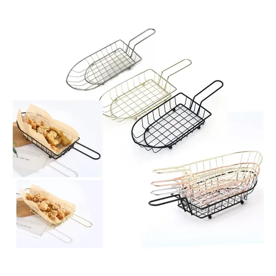 Cesta Para Servir Papas Fritas Pollo Empanada Tequeño