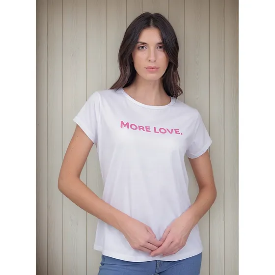 Remera Onyx Estampada Algodon Love Mujer