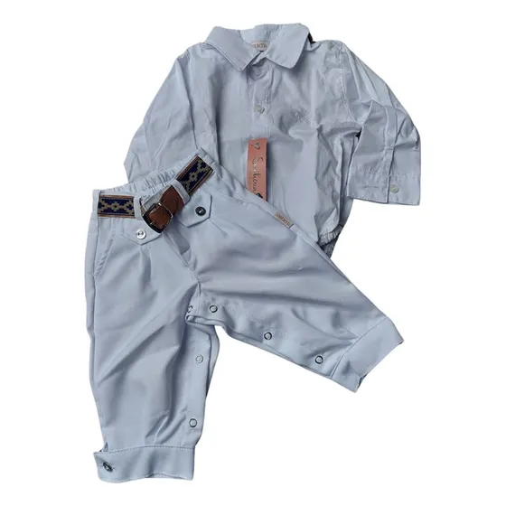 Roupa Batizado Gaúcho Pilcha Bebê - Conforto E Elegância