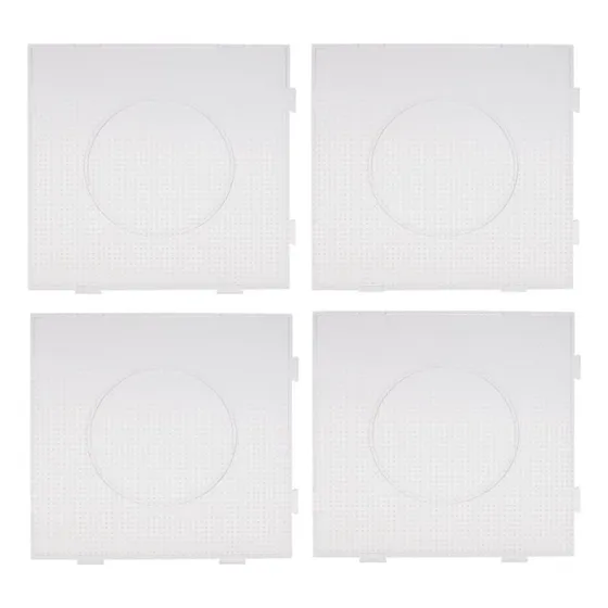 Kit 4 Bases Para Hama Beads 5 Mm Midi Cuadradas 15 Cm