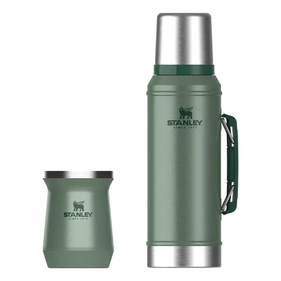 Combo Stanley Termo 950 Ml + Mate Classic Original Verde