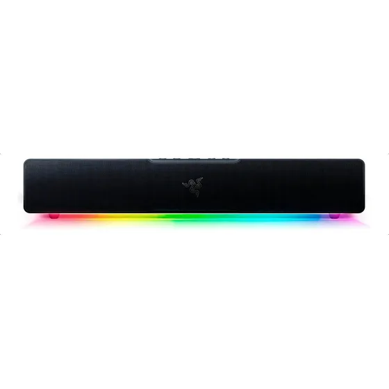 Barra de som Parlante Gamer Razer Leviathan V2 X Btchroma preta cor preta
