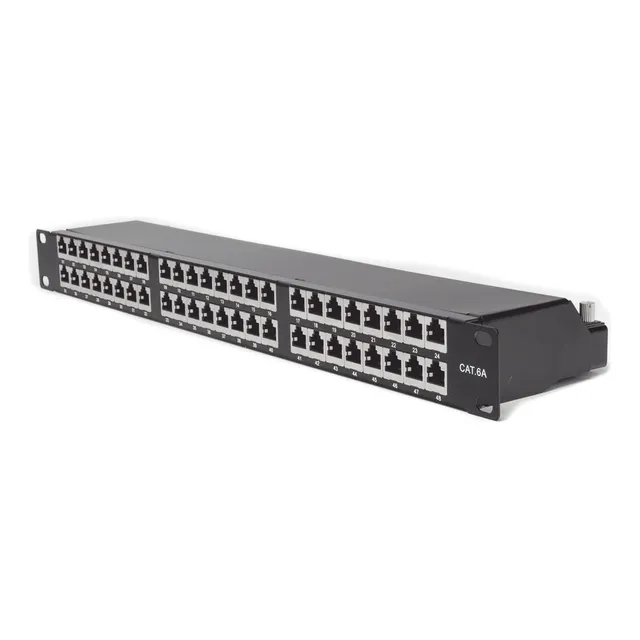 Panel De Parcheo 48 Puertos Cat6a Linkedpro Lpppcs6a48p