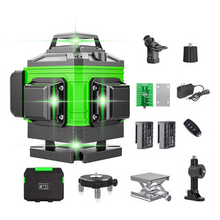 Nivel Laser Verde 16 Linhas 4d Com 2 Bateria E 8 Acessórios Nivel Laser Verde 16 Linhas 4d Com 2 Bateria E 8 Acessórios