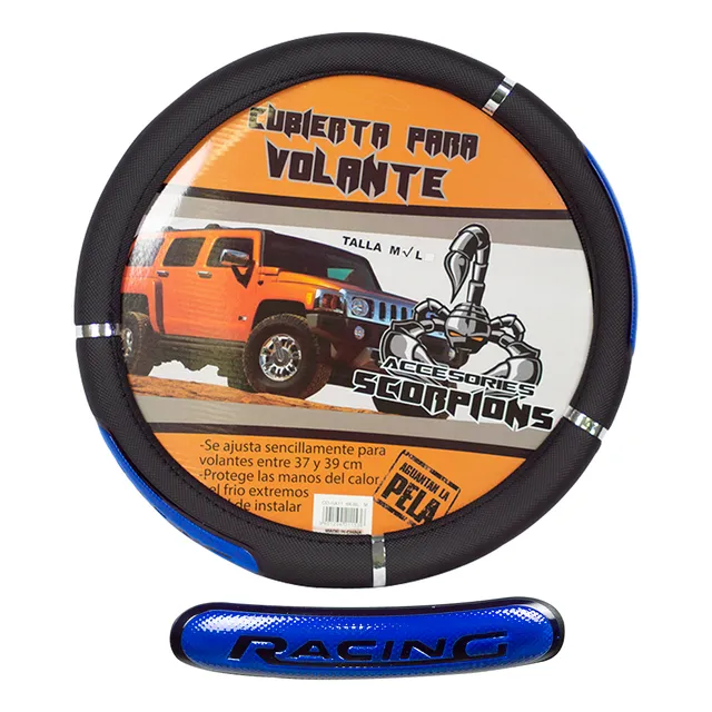 Forro De Volante Sport Racing Azul