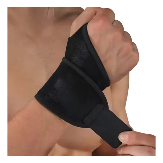 Muñequera Protectora de Muñeca Dolor Tendinitis Entrenamiento Neopreno Negro Lisa | Cuotas sin interés