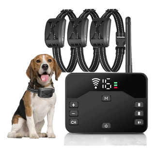 Cerco Invisible Para Perros Inalambrico Con 3 Collares Cerco Invisible Para Perros Inalambrico Con 3 Collares