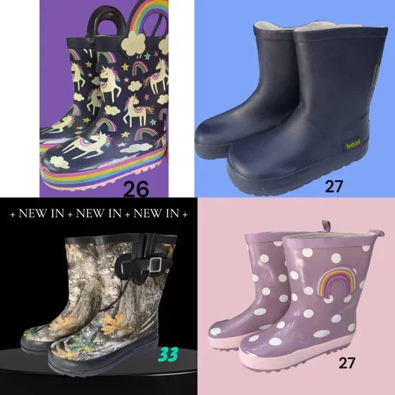 Botas Plásticas De Lluvia Para Niños