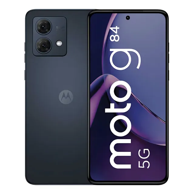 Smartphone Motorola Moto g84 5G - 256GB 16GB (8GB RAM+8GB Ram Boost) 50MP Ultra-Pixel AI Camera Tela pOLED NFC - Grafite