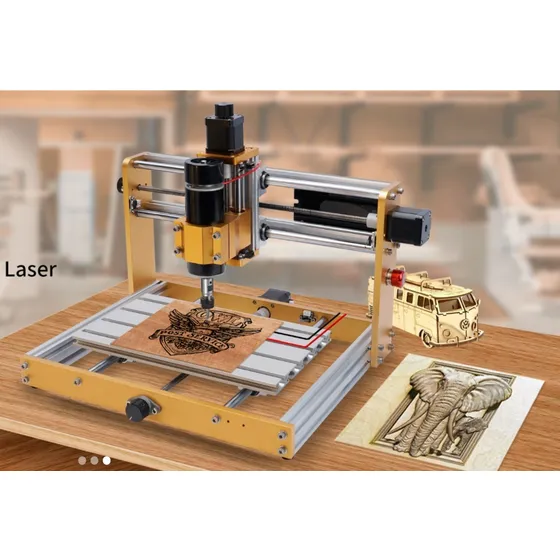Fresadora Router Cnc 3018plus Husillo 300w, Laser 80w