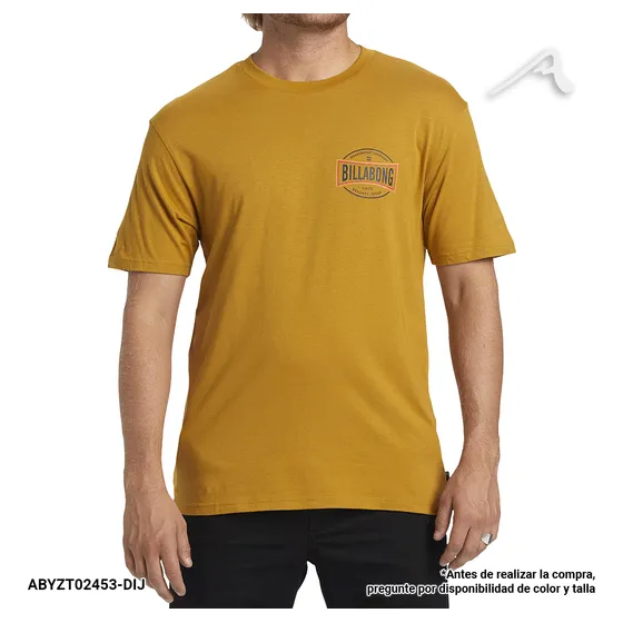Franela Mostaza Walled Para Caballero Billabong