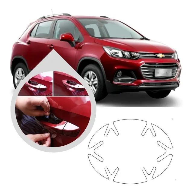 Kit 4 Adesivos Proteção Maçaneta Tracker Turbo 2016 A 2019