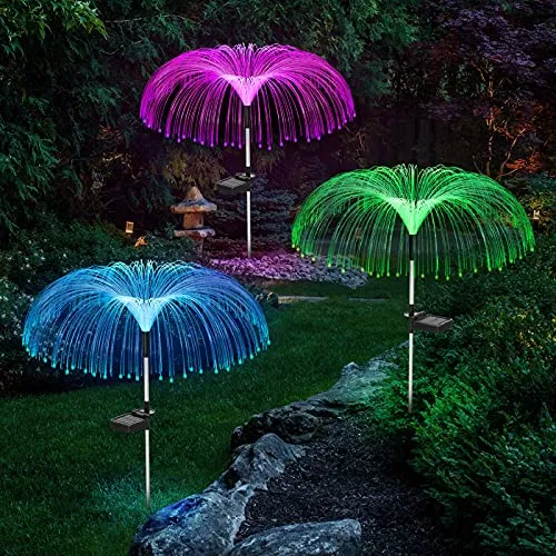 Luces Solares Vosaro Con Forma De Flor Para Decoración De Ja
