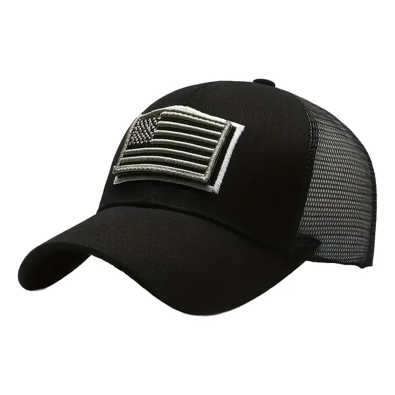 Gorra Táctica Camuflada Velcro Bandera Usa Militar Ajustable