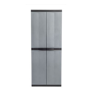 Armario Plástico 3 Estantes Guarda Herramientas Toomax Gris Armario Plástico 3 Estantes Guarda Herramientas Toomax Gris