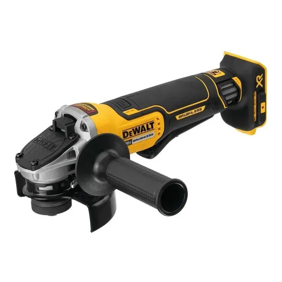 Miniesmeriladora angular inalámbrica DeWalt DCG413B color Amarillo 800 W + accesorio | Cuotas sin interés