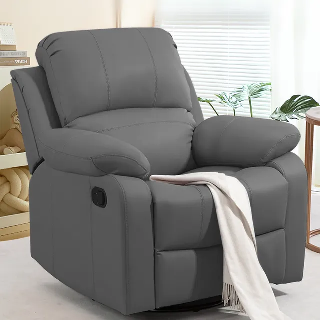 Sillón Sofá Mecedor Giratorio Reclinable Reposapiés Ouo D008