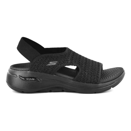 Sandalia Casual Skechers Go Walk Arch Fit All Black