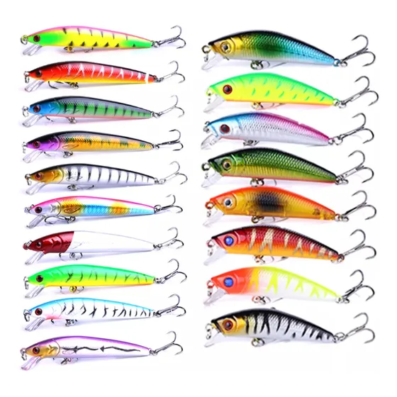 Kit Combo 18 Señuelos De Pesca Rio Mar Laguna Realistas