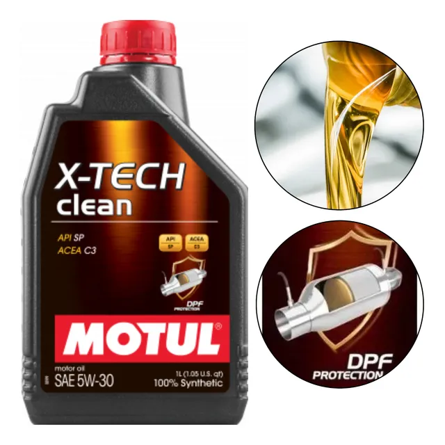 Óleo Motul X-tech Clean 5w30 4t Sintético Acea C3 Dpf Api Sp