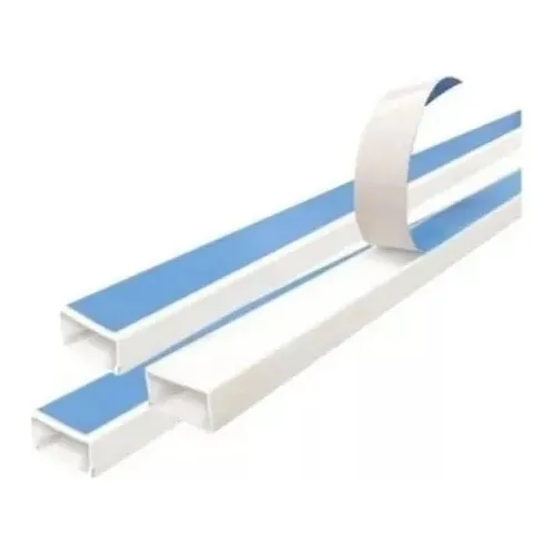 Canaleta Para Cables Pvc 20 X 10 Autoadhesiva 2 Mts