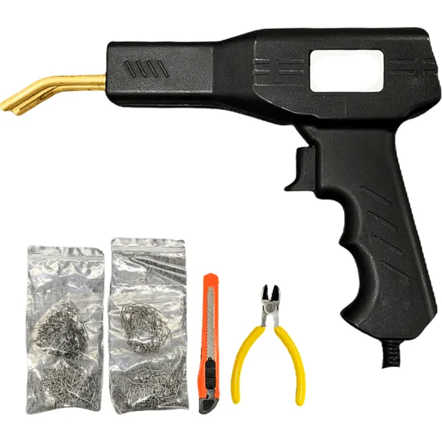 Kit Pistola Soldador Y Reparación De Plástico 500 Grapas