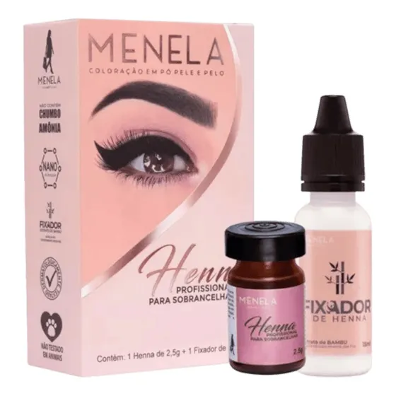 Henna De Cejas Semipermante Marca Menela