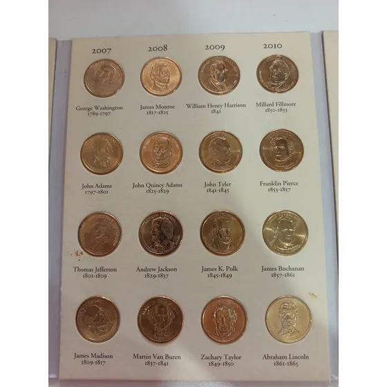 Colección De Monedas De Dólar Y 25 Centavos