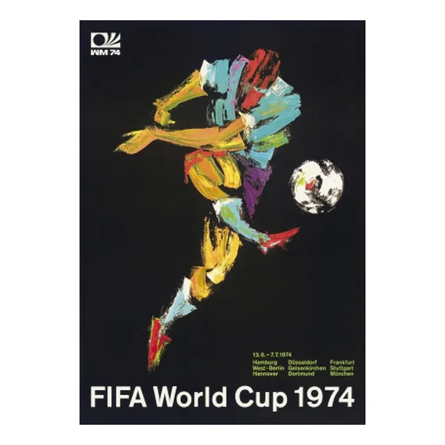 Campeonato Mundial De Fútbol Alemania 1974 - Lámina 45x30 Cm