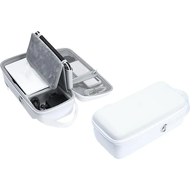 Estuche Funda Para Nintendo Switch Oled Gran Capacidad Viaje Color Blanco