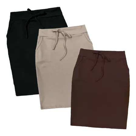 Kit De 3 Saias Moda Elegante Casual Feminina Evangélica