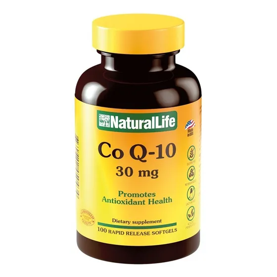 Coenzima Antioxdante Q10 Natural Life 100 Cápsulas Sabor Sin Sabor