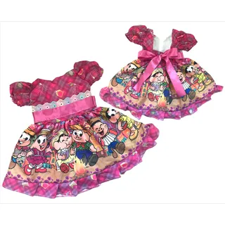 Fantasia Infantil Vestido Caipirinha Festa Junina TĂpica Fantasia Infantil Vestido Caipirinha Festa Junina TĂpica