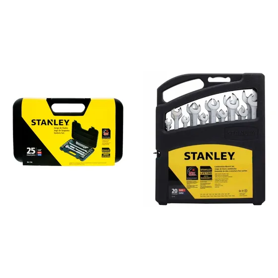 Combo Set De Dado 25pz(86-736)-llave X 20 Pz(85-783) Stanley