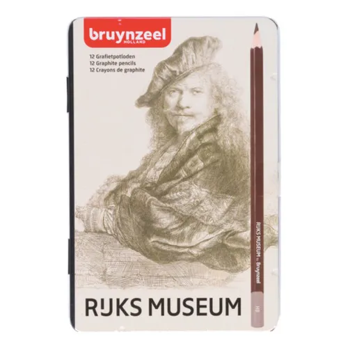 Lápices Grafito Bruynzeel Rijks Museum 12 Durezas Diferentes