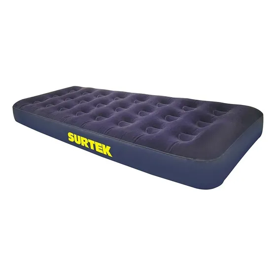 Colchón inflable Surtek Colind Individual color azul de