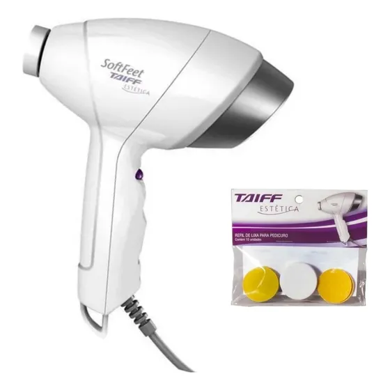 Pedicuro Taiff Soft Feet Estética Profissional + Kit 10 Lixa