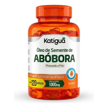 Oleo De Semente De Abobora 120 Capsulas Katiguá Sem Sabor