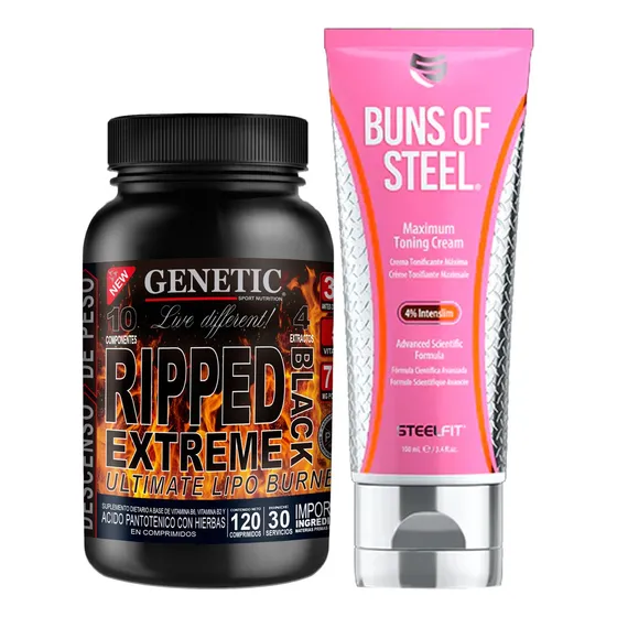 Ripped Black Genetic Buns Of Steel Crema Quemador Definitivo Sabor Neutro