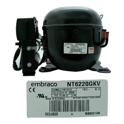Nt6220gkv Compresor Embraco 3/4 Hp R404 Mbp 115v/1fase/60hz